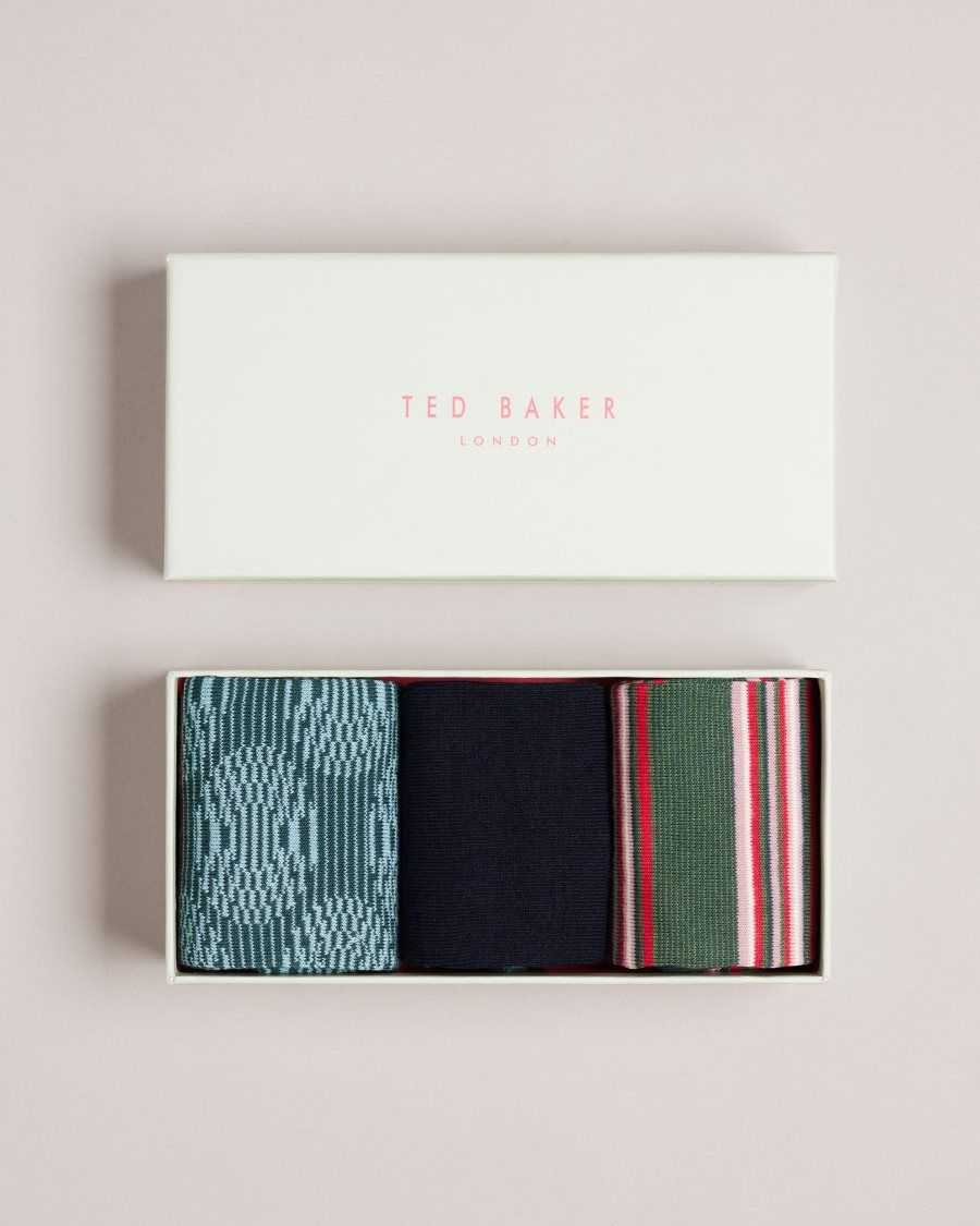 Ted Baker Metoyou Three Pack Of Assorted Socks Assorted | 6427305-GJ