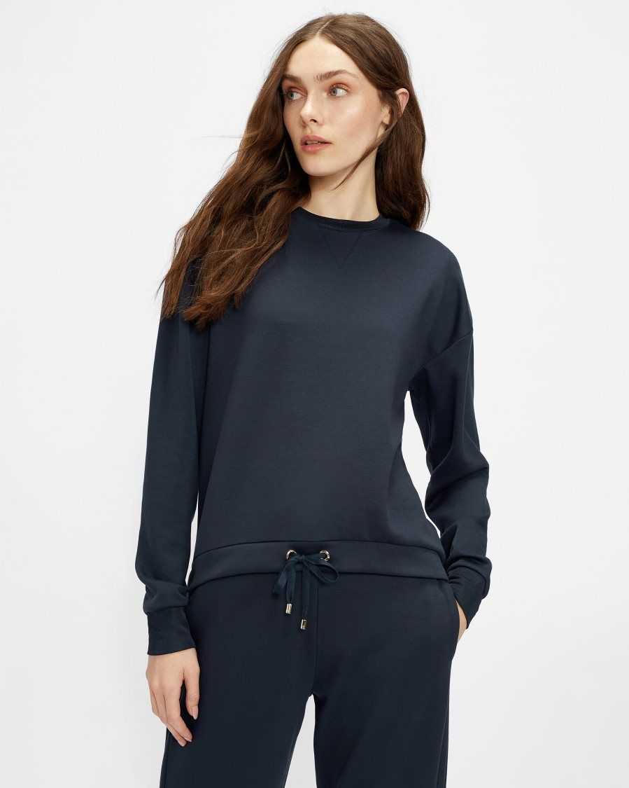 Ted Baker Mialou Lounge Sweater Navy | 4153902-EW