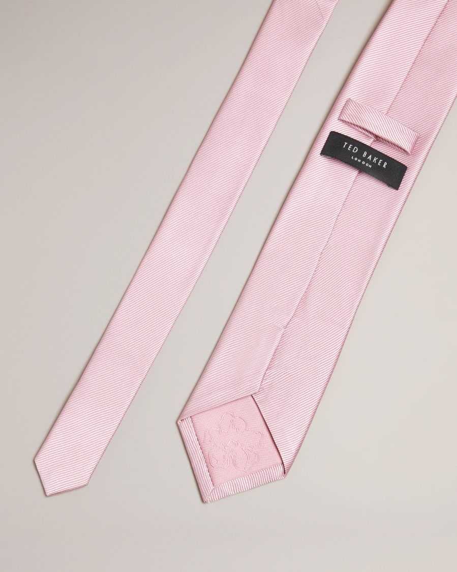 Ted Baker Moorez Ottoman Silk Tie Light Pink | 3259041-KB