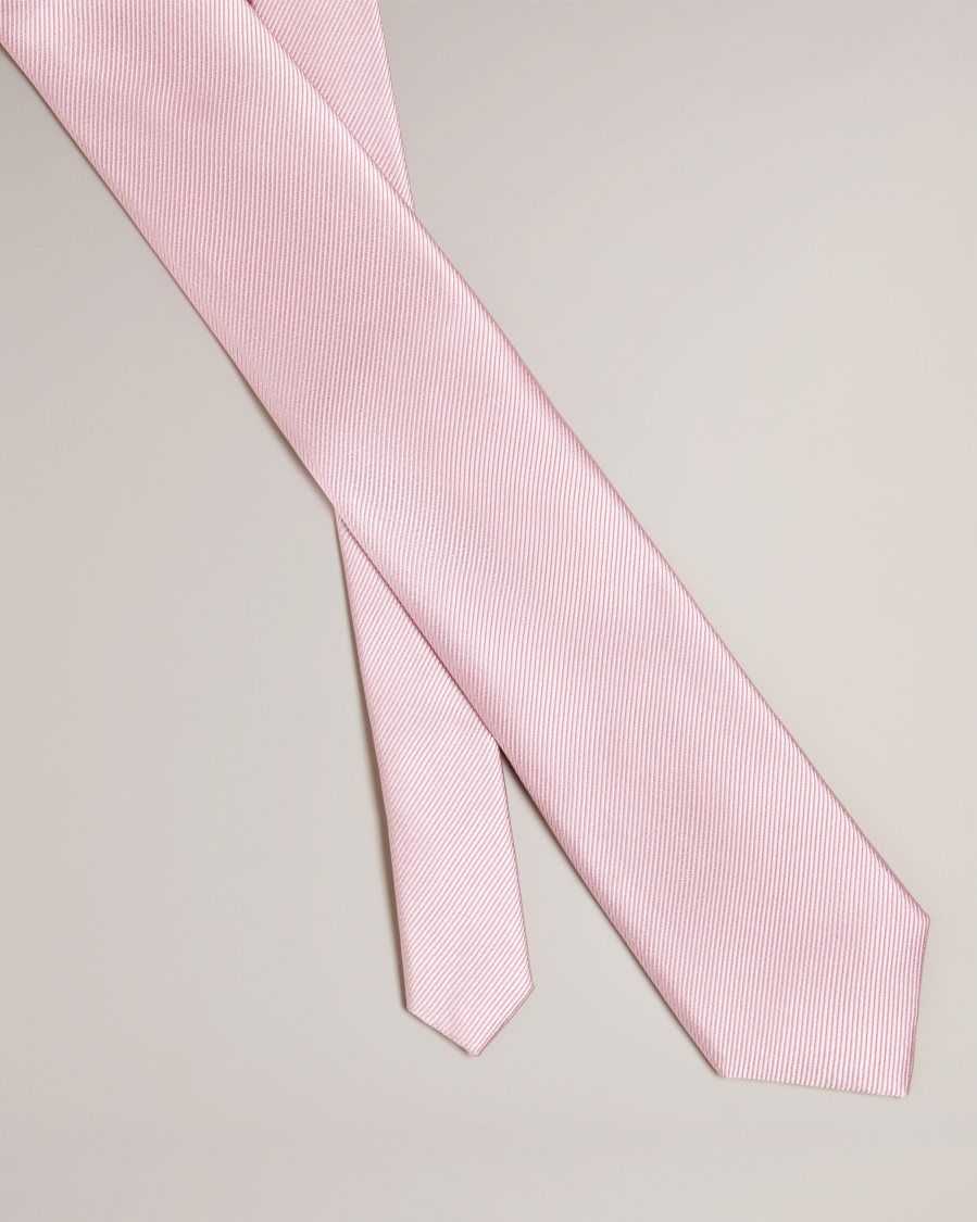 Ted Baker Moorez Ottoman Silk Tie Light Pink | 3259041-KB