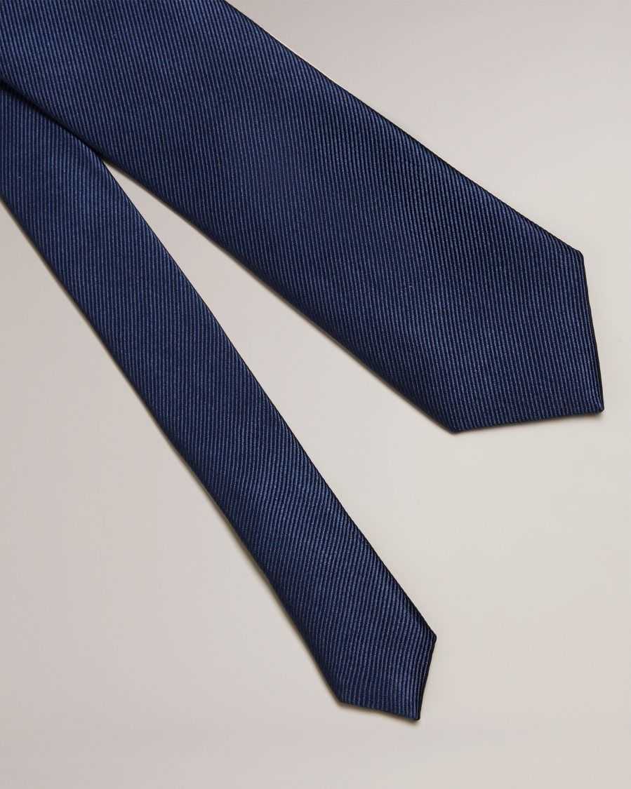 Ted Baker Moorez Ottoman Silk Tie Navy | 2903186-PQ