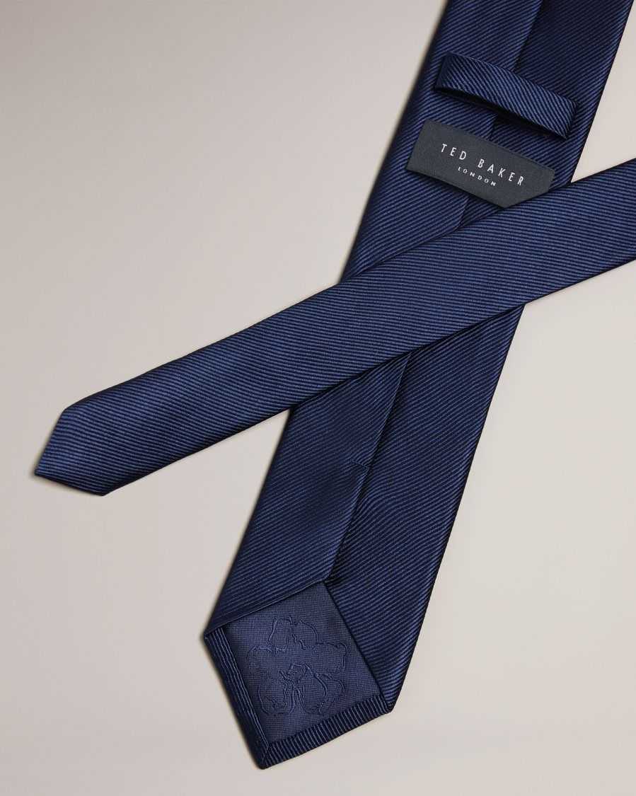 Ted Baker Moorez Ottoman Silk Tie Navy | 2903186-PQ