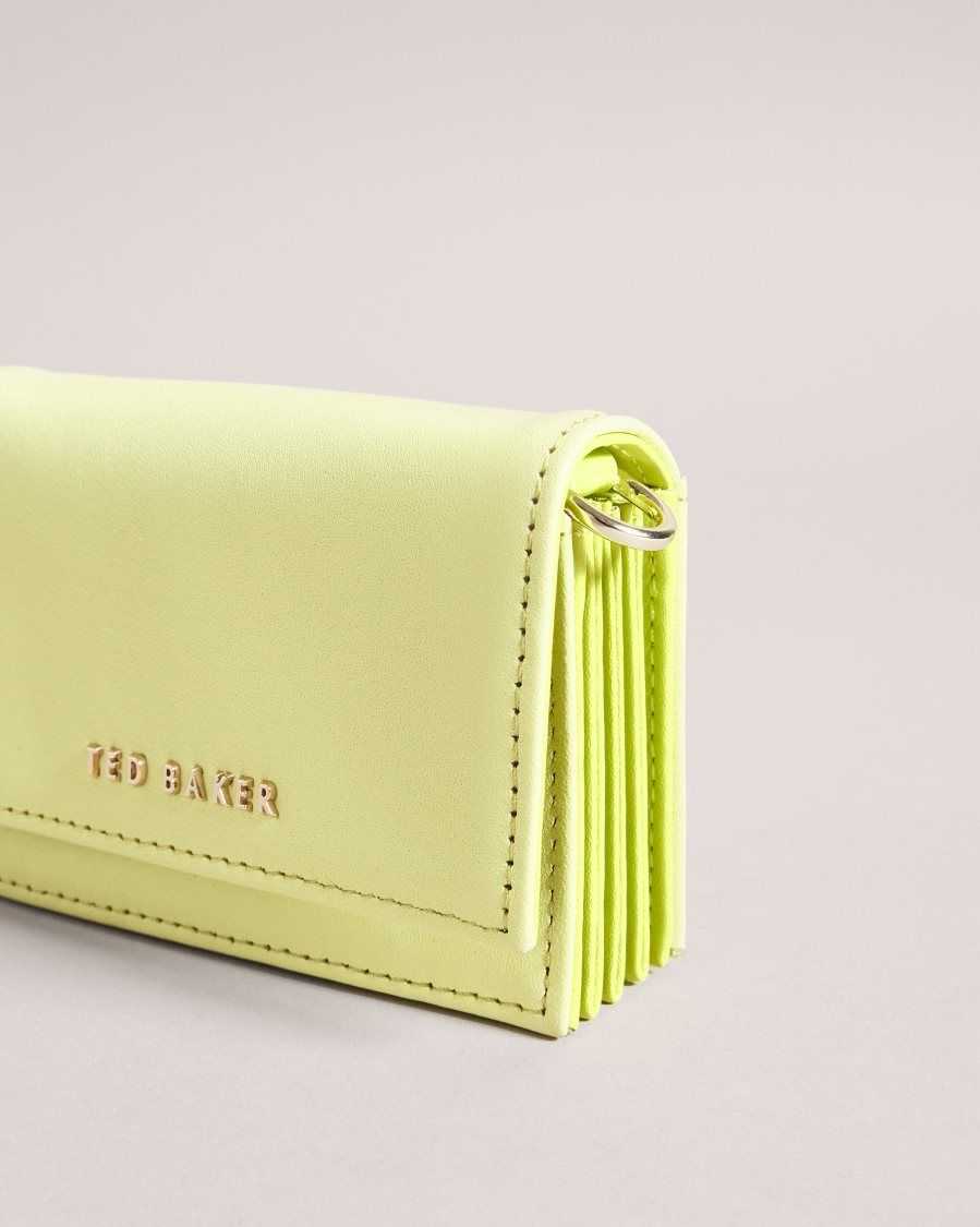 Ted Baker Munika Multi Compartment Card Holder Lime | 8467521-AO