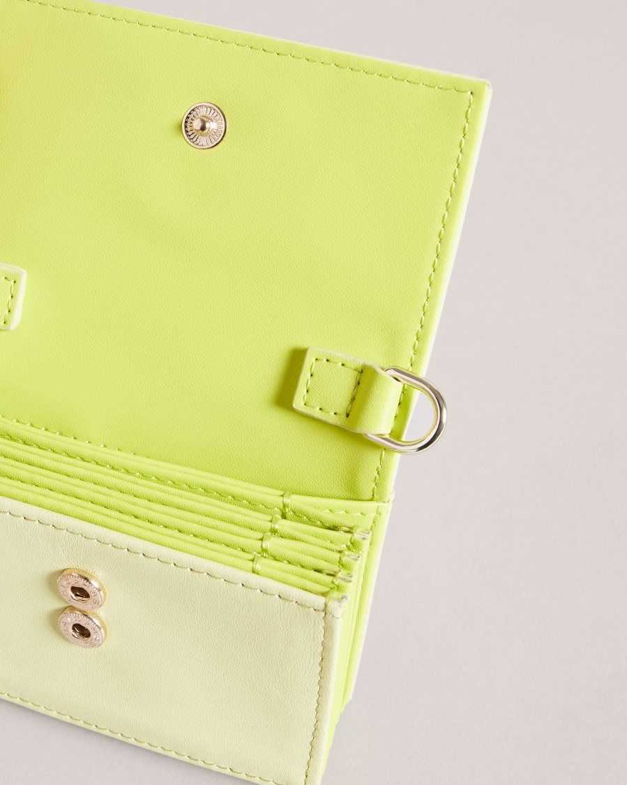 Ted Baker Munika Multi Compartment Card Holder Lime | 8467521-AO