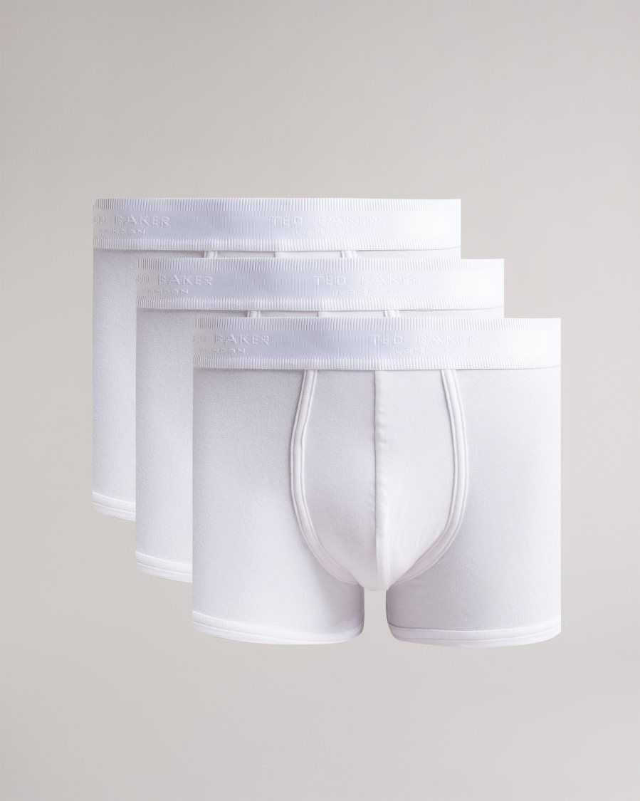 Ted Baker Nael 3 Pack Trunks White | 1439758-NK