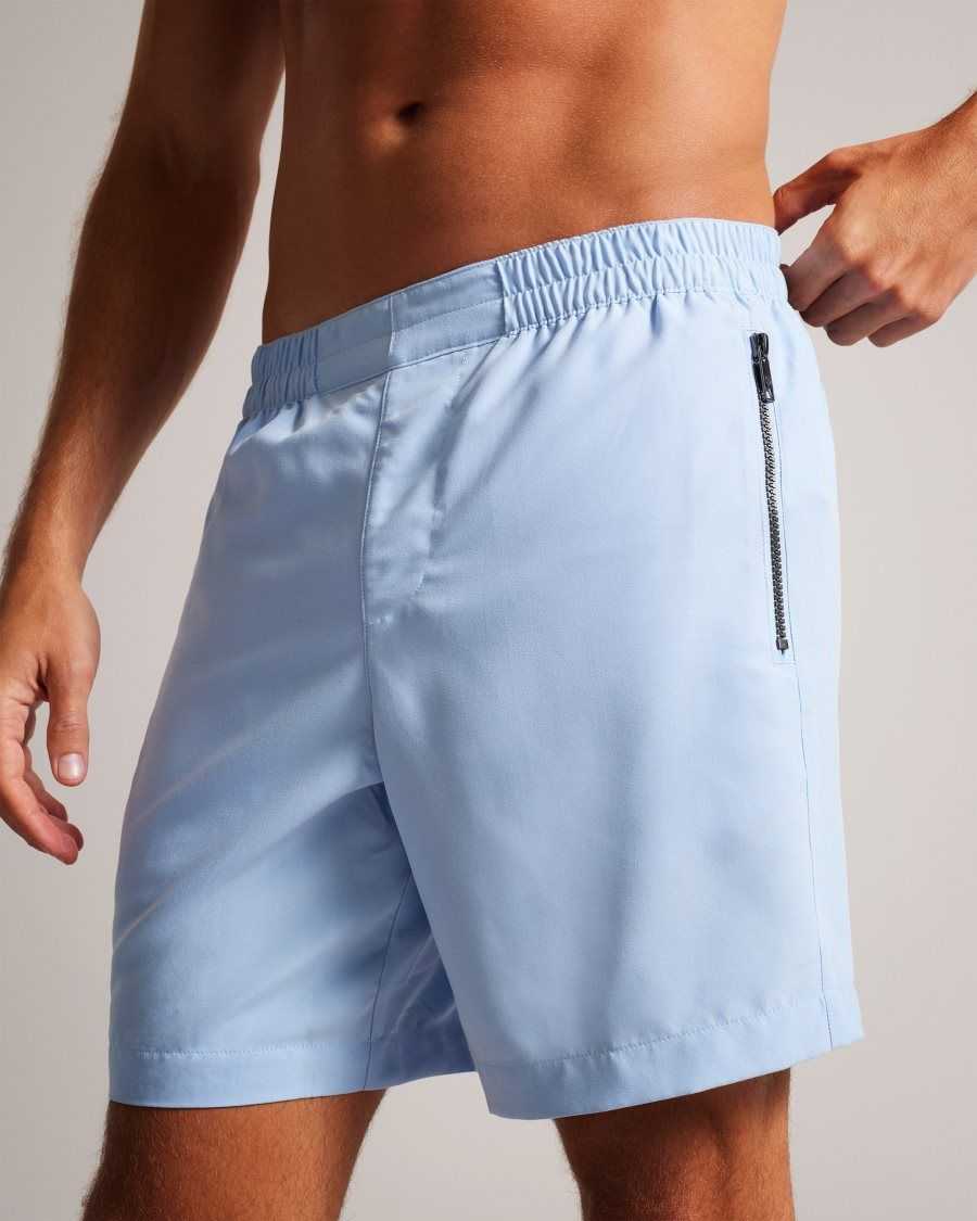 Ted Baker Nairdal Plain Swim Shorts Light Blue | 0285431-CR