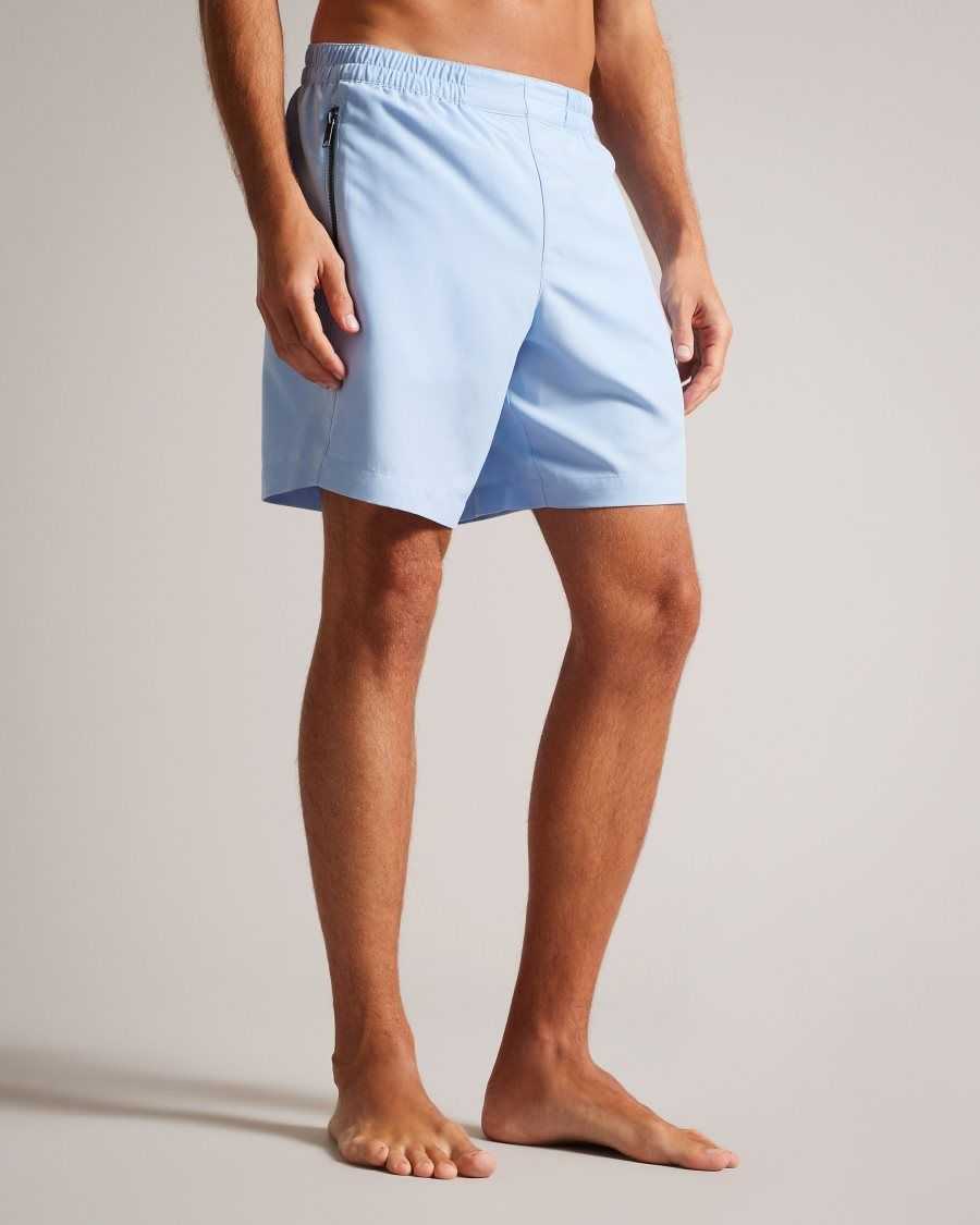 Ted Baker Nairdal Plain Swim Shorts Light Blue | 0285431-CR