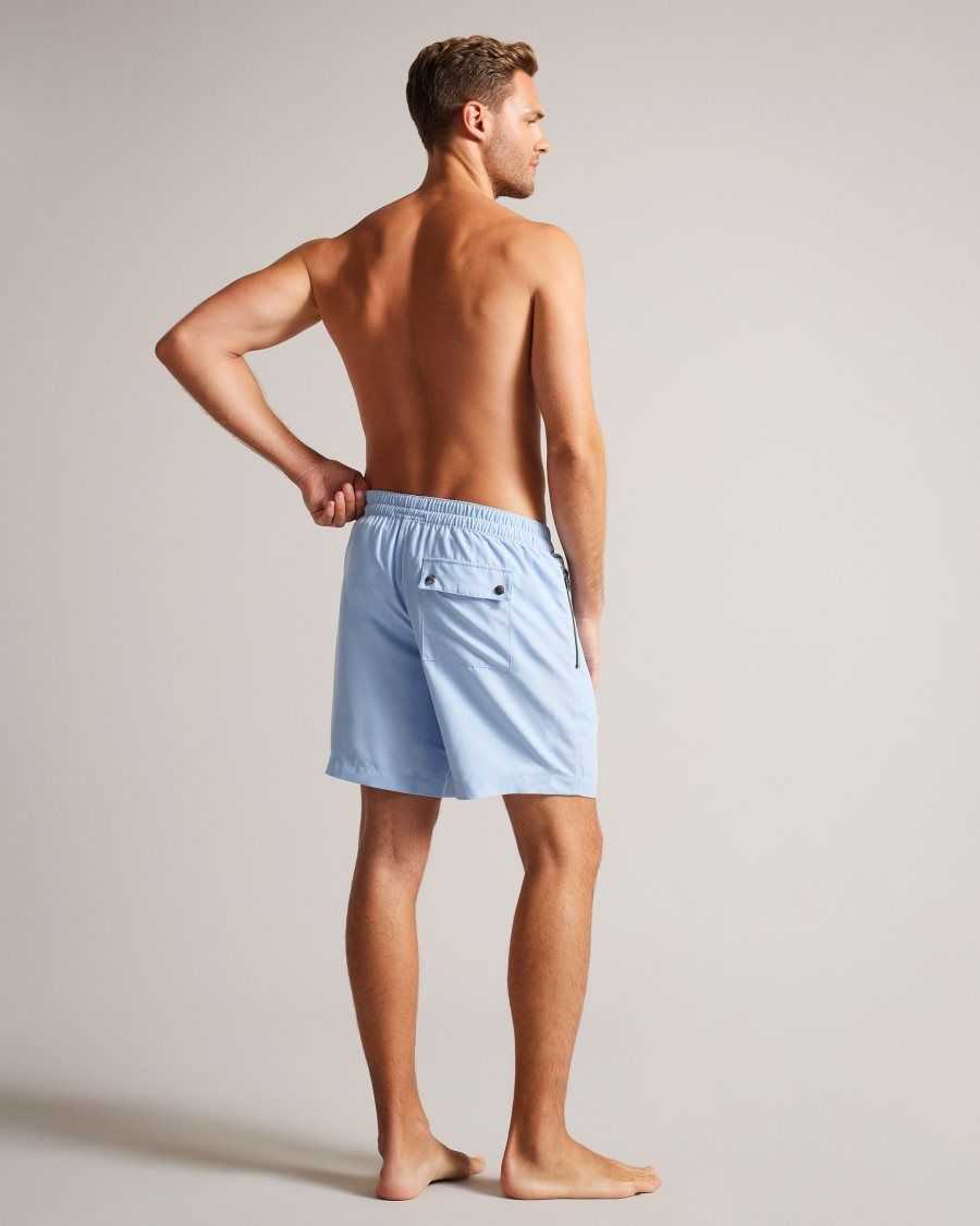 Ted Baker Nairdal Plain Swim Shorts Light Blue | 0285431-CR