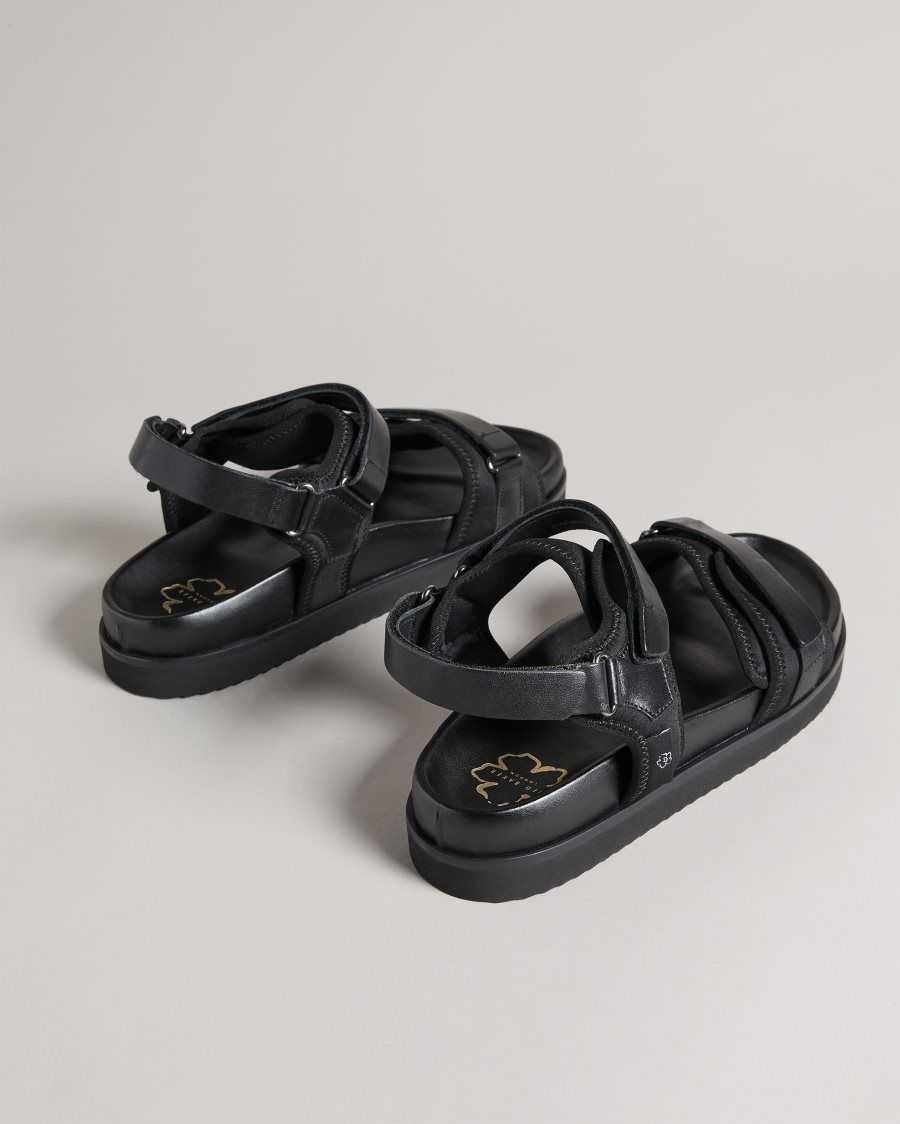 Ted Baker Nalha Velcro Sports Sandal Black | 2081459-LA