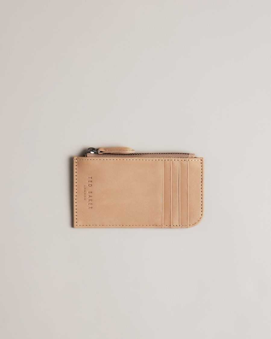 Ted Baker Needt Nubuck Leather Card Holder Brown | 6175084-YC