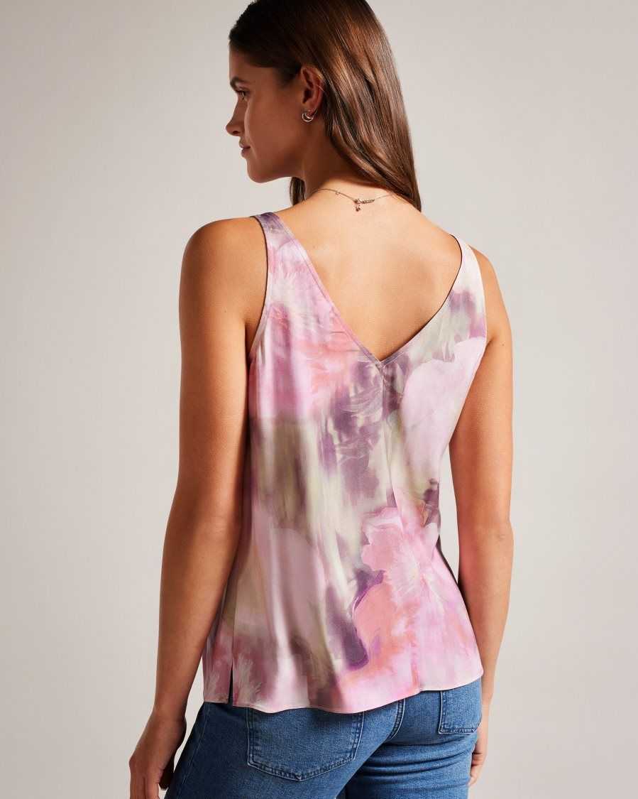 Ted Baker Nethiia V Neck Cami Top Coral | 3709546-EI