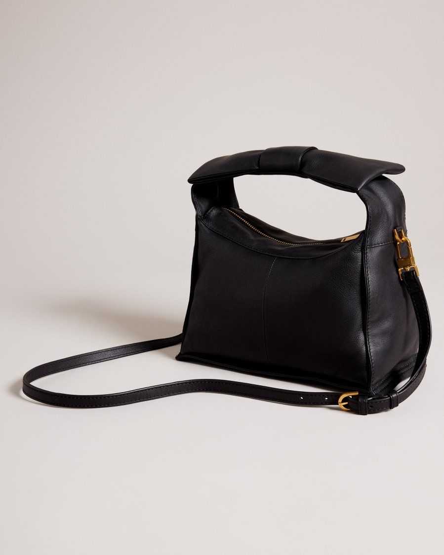 Ted Baker Niasin Bow Detail Crossbody Bag Black | 3098674-HN