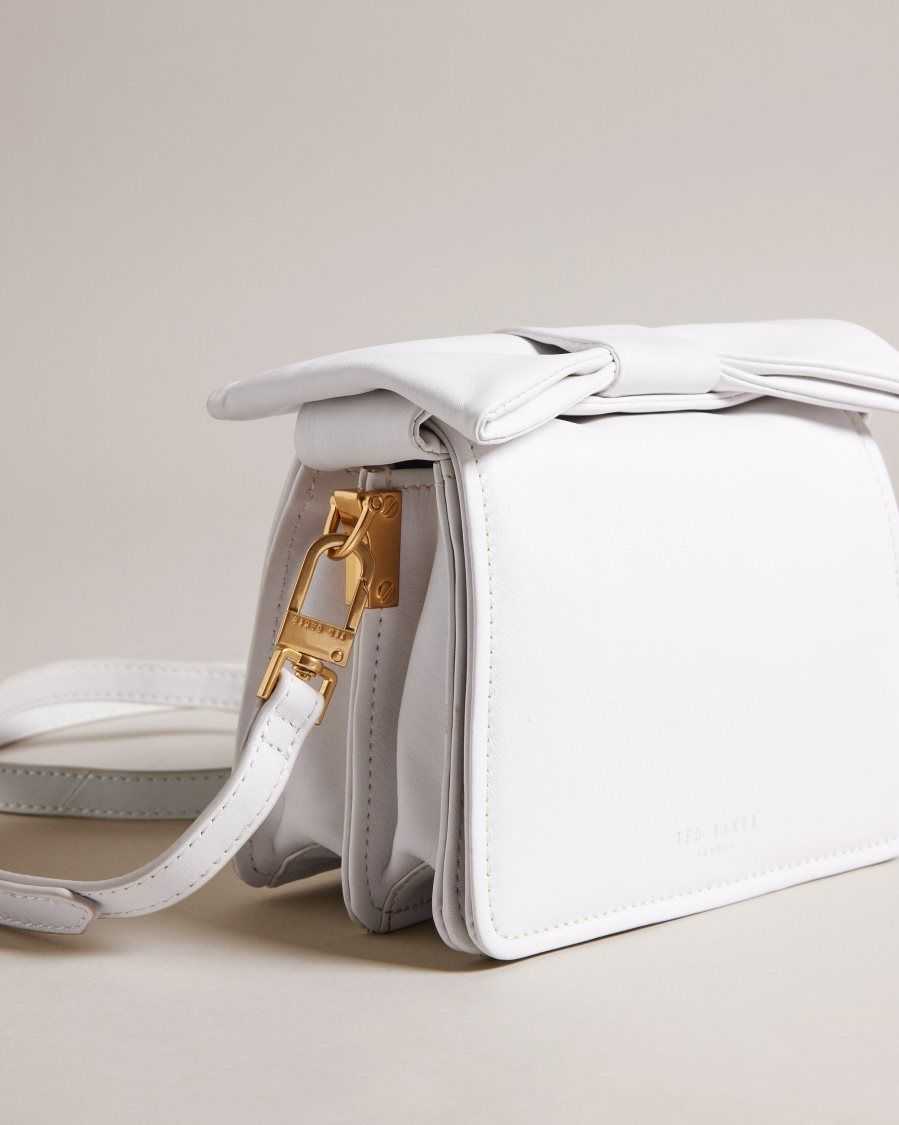 Ted Baker Niasina Bow Detail Mini Cross Body Bag White | 3958460-BV