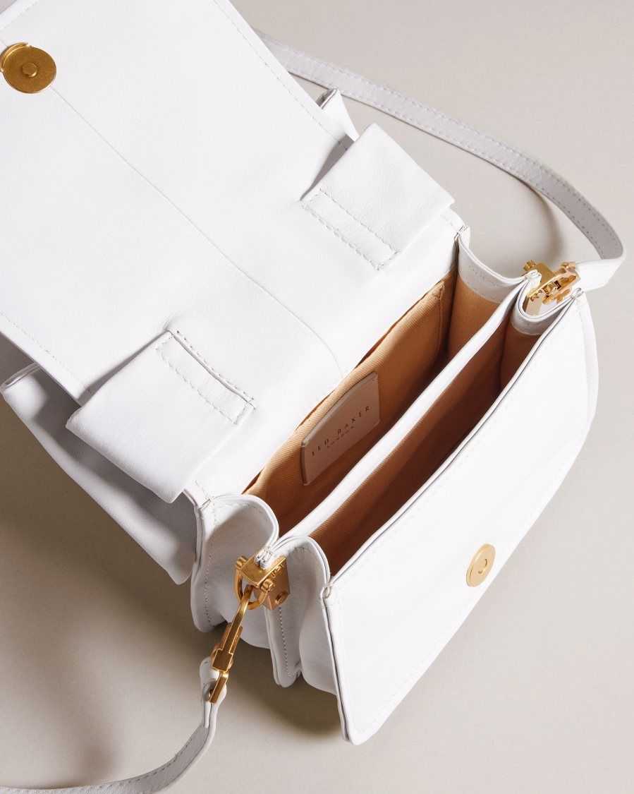 Ted Baker Niasina Bow Detail Mini Cross Body Bag White | 3958460-BV