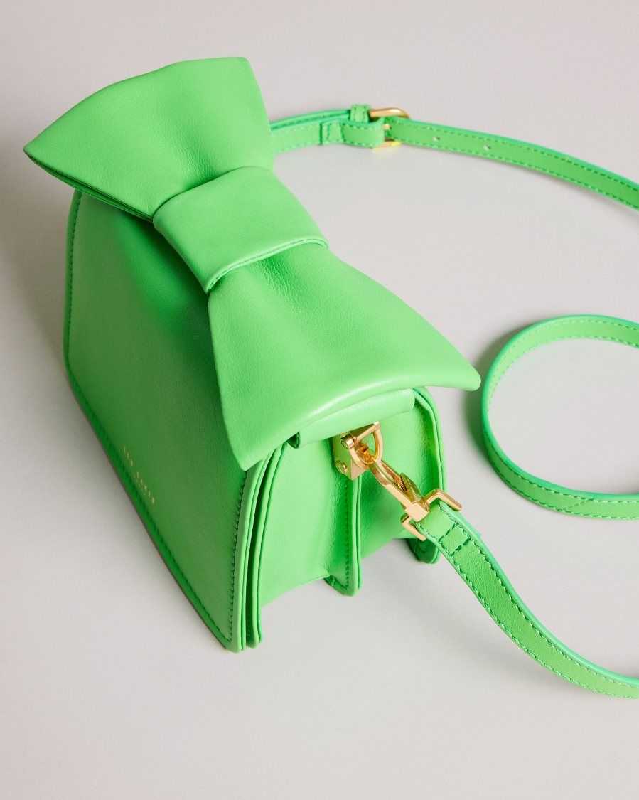 Ted Baker Niasina Bow Detail Mini Cross Body Bag Green | 6083729-IM