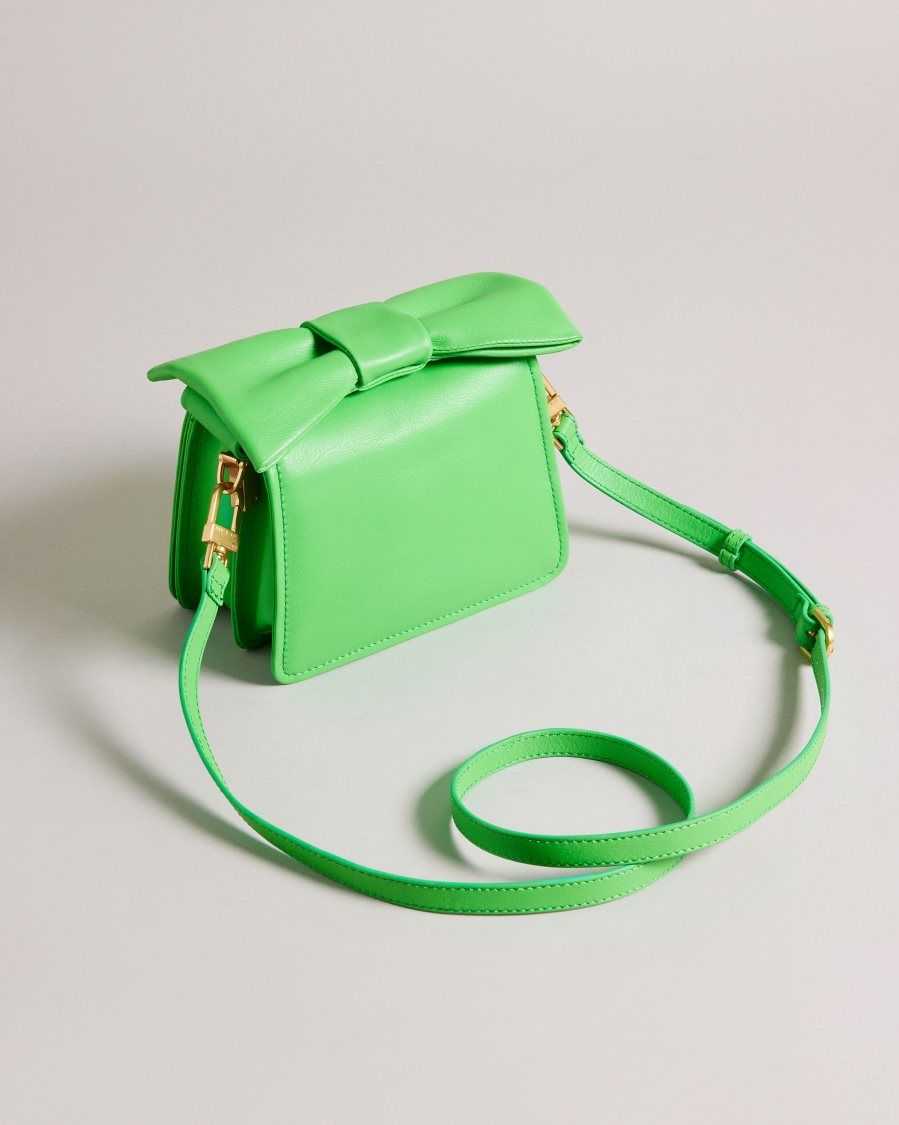 Ted Baker Niasina Bow Detail Mini Cross Body Bag Green | 6083729-IM