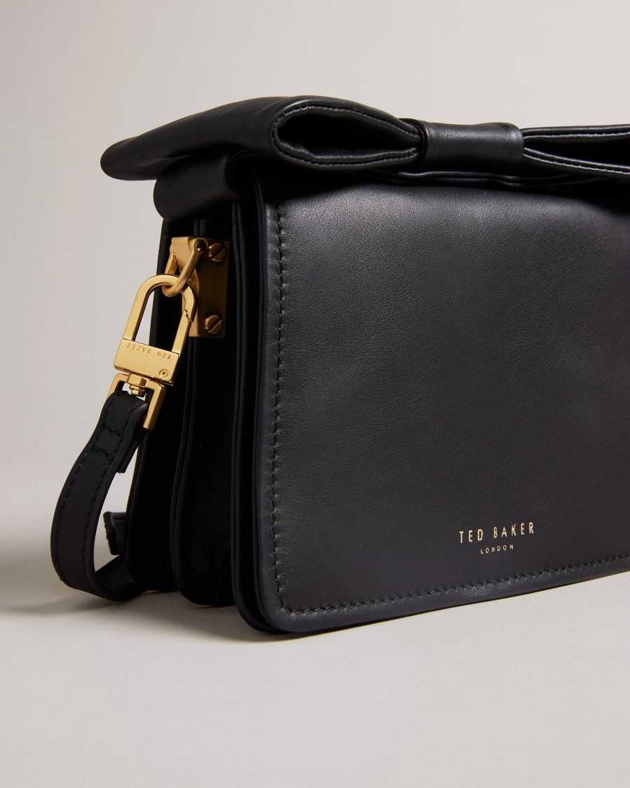 Ted Baker Niasina Bow Detail Mini Cross Body Bag Black | 9420318-CN