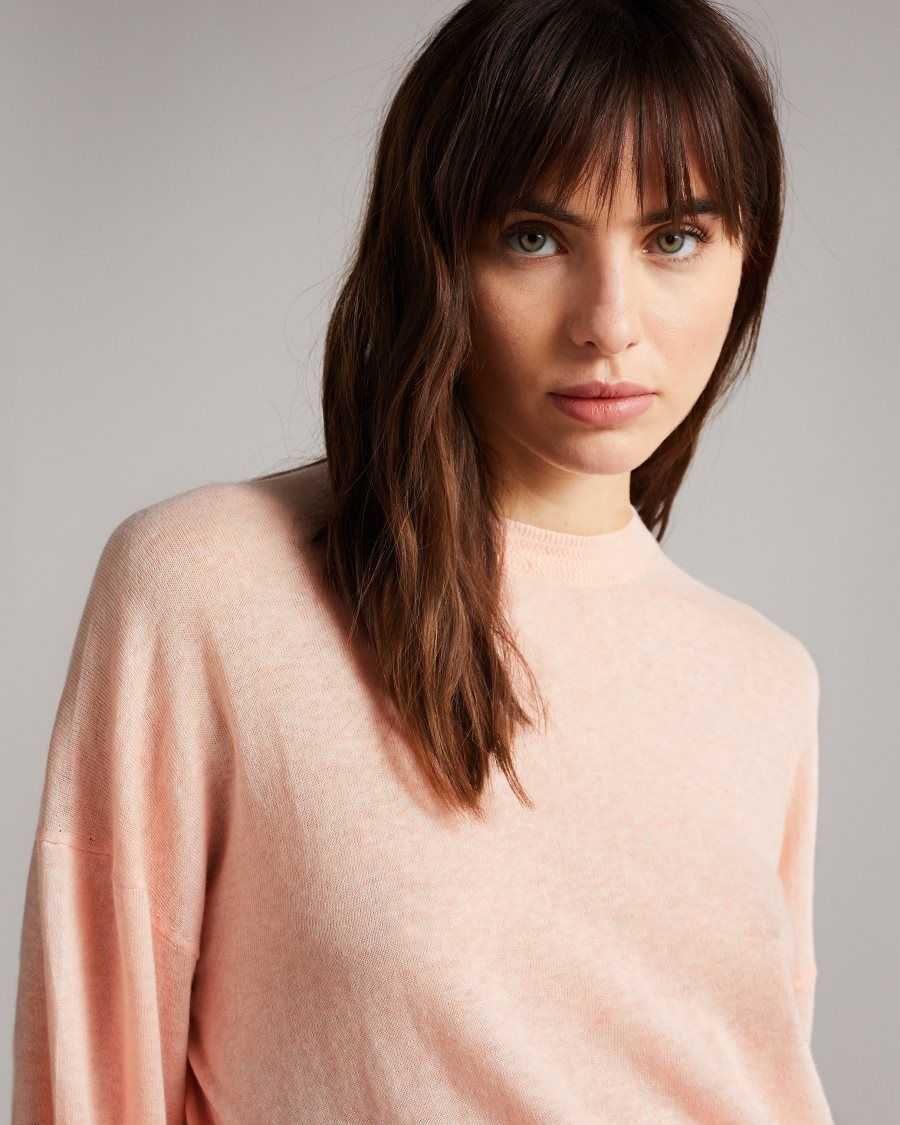 Ted Baker Nicci Sleeve Detailed Jumper Pink | 5731864-DU