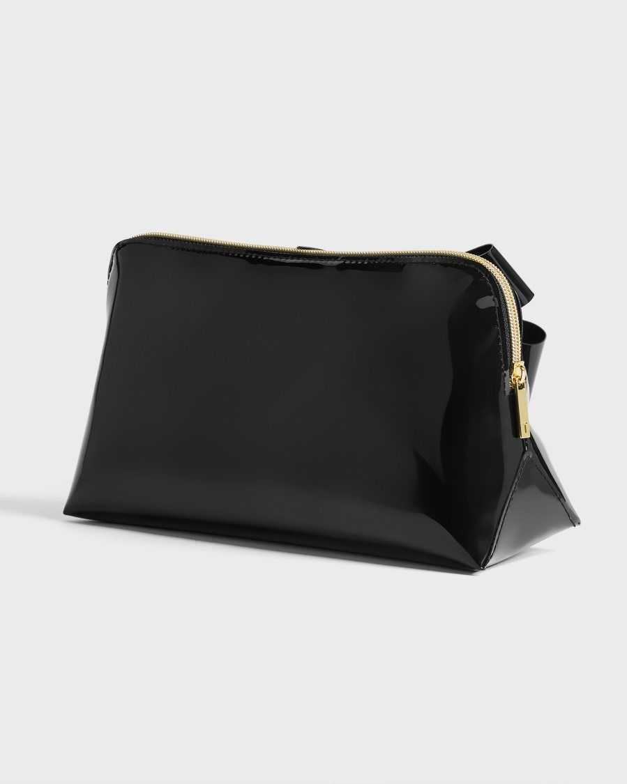 Ted Baker Nicco Knot Bow Washbag Black | 1294638-OJ