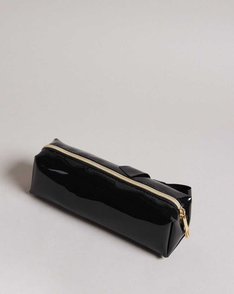 Ted Baker Nikara Knot Bow Brush Case Black | 0136492-JI