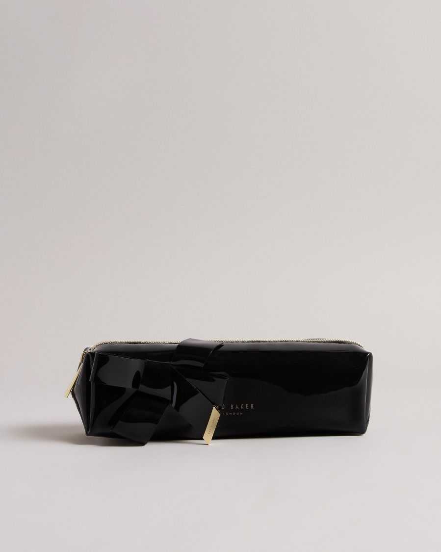 Ted Baker Nikara Knot Bow Brush Case Black | 0136492-JI