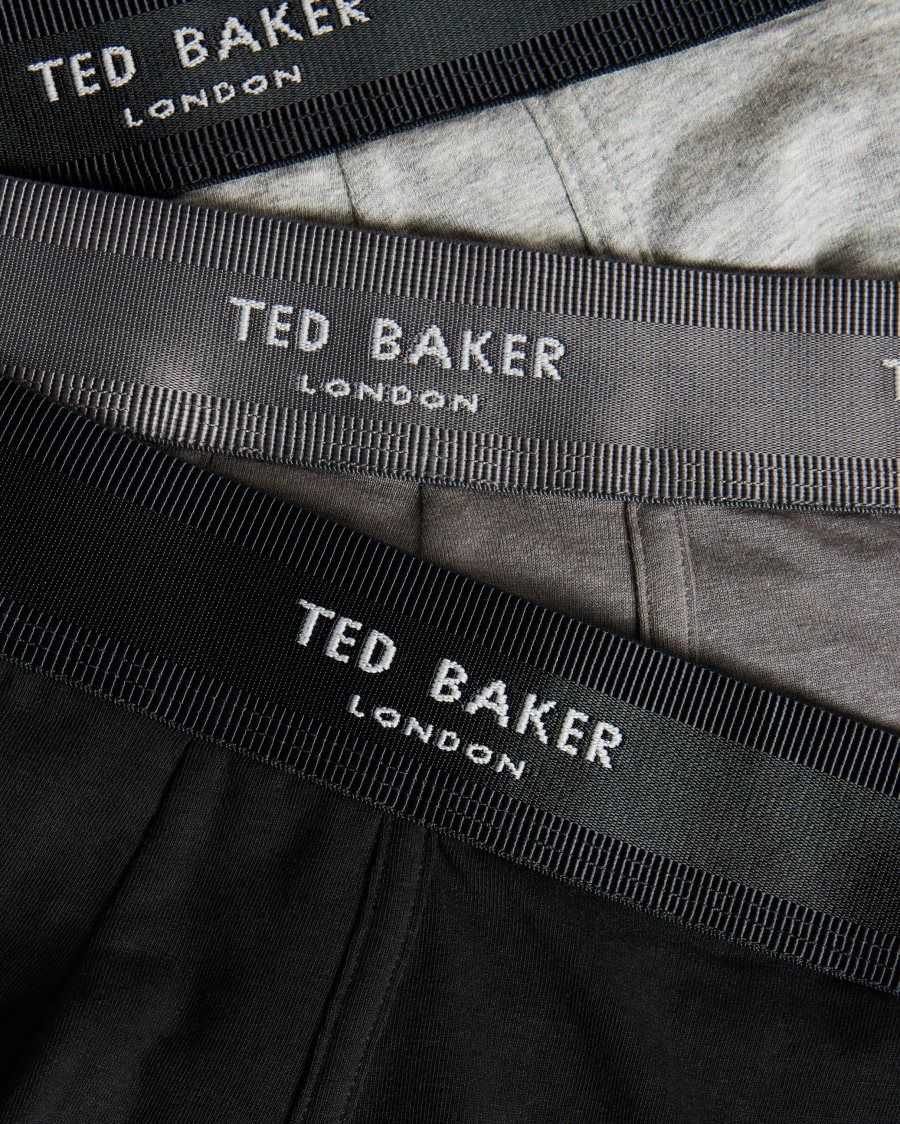 Ted Baker Nino 3 Pack Assorted Trunks Grey | 6197285-VZ