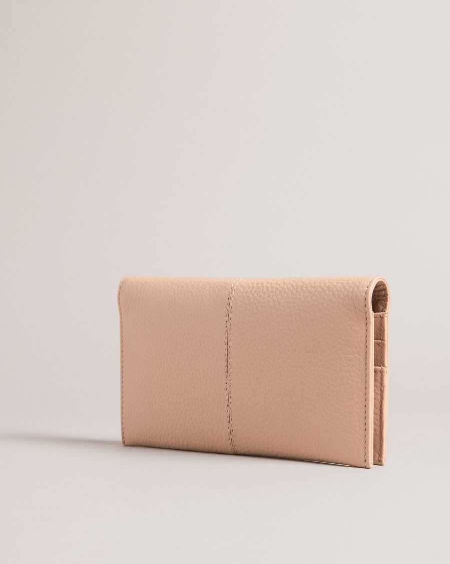 Ted Baker Nishi Leather Clutch Taupe | 3724659-PW