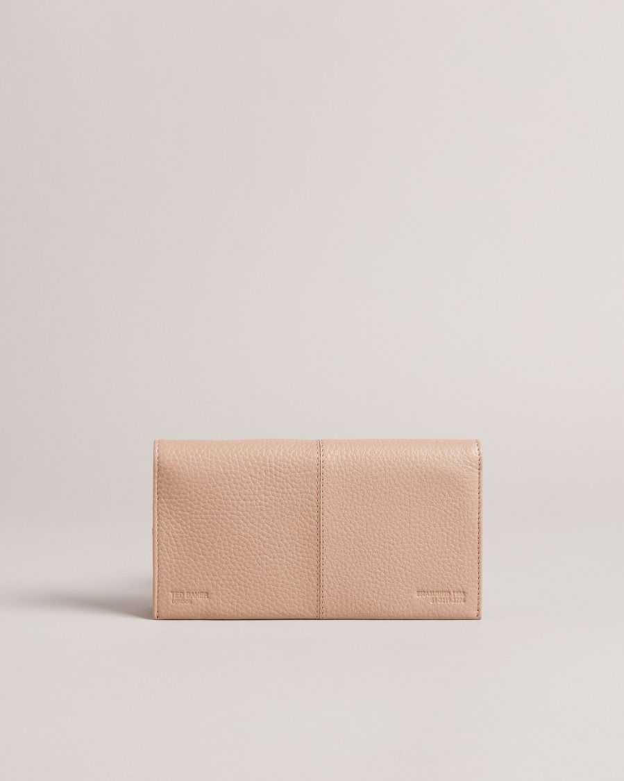 Ted Baker Nishi Leather Clutch Taupe | 3724659-PW