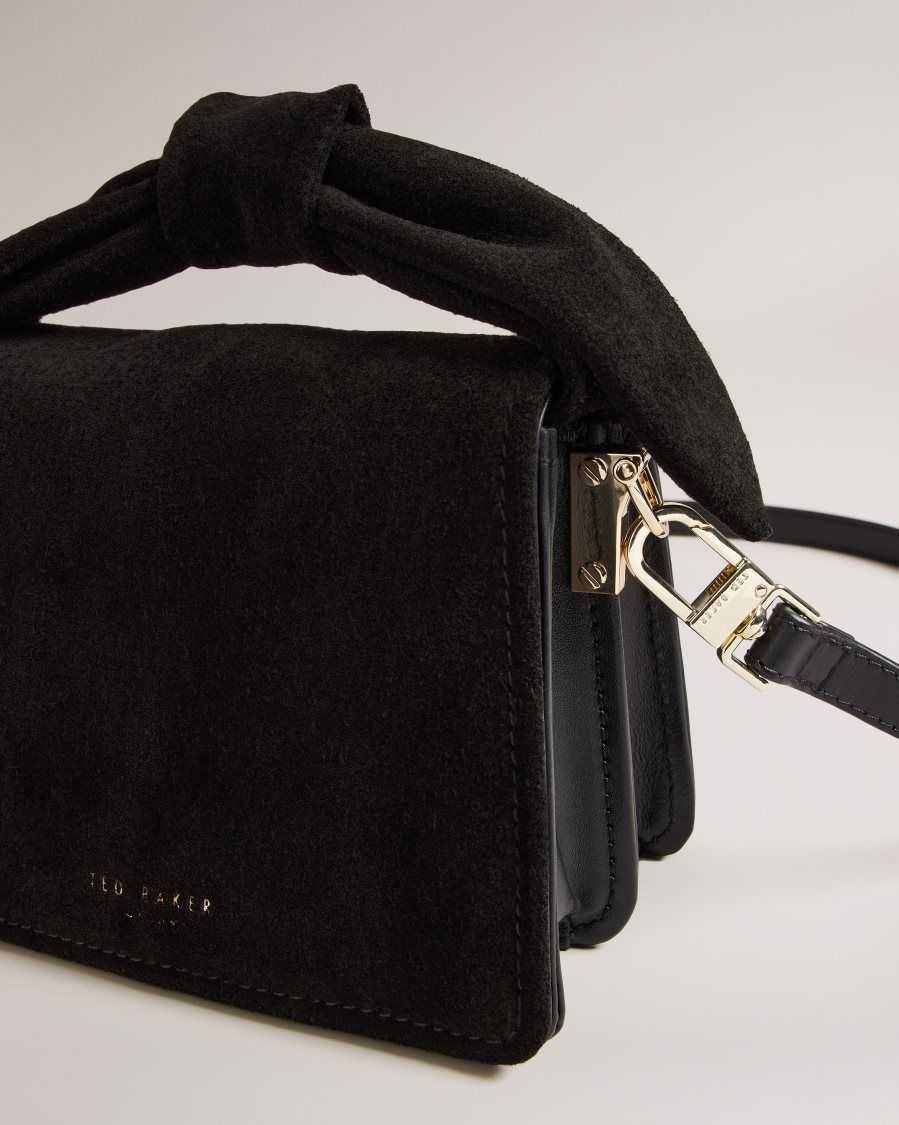 Ted Baker Niyah Knot-detail Mini Cross-body Bag in Natural