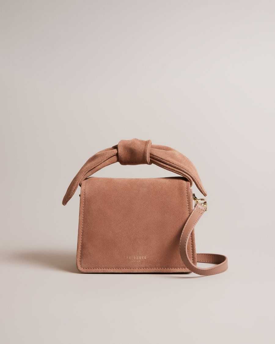 Ted Baker Niyah Soft Knot Bow Mini Cross Body Bag Natural | 8360579-YZ