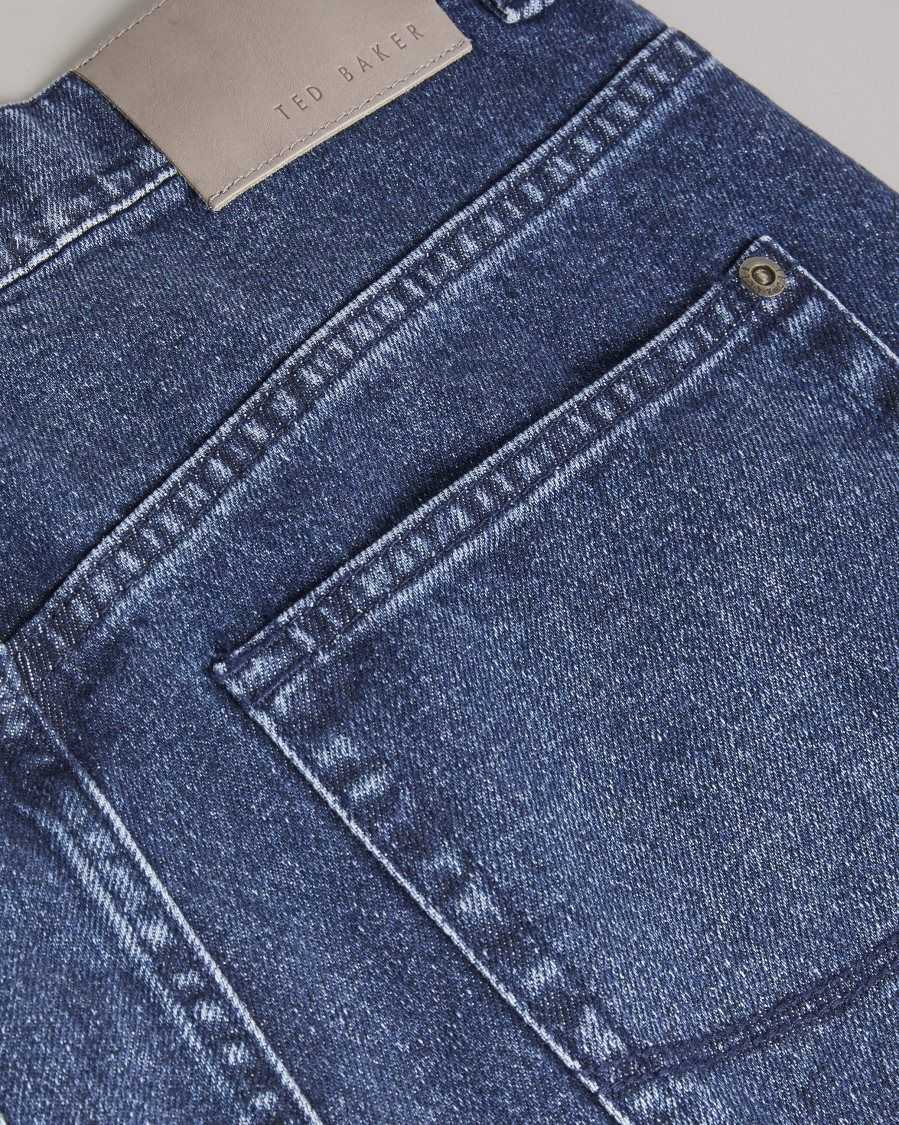 Ted Baker Oakwud Original Fit Denim Jeans Medium Blue | 3245786-XG