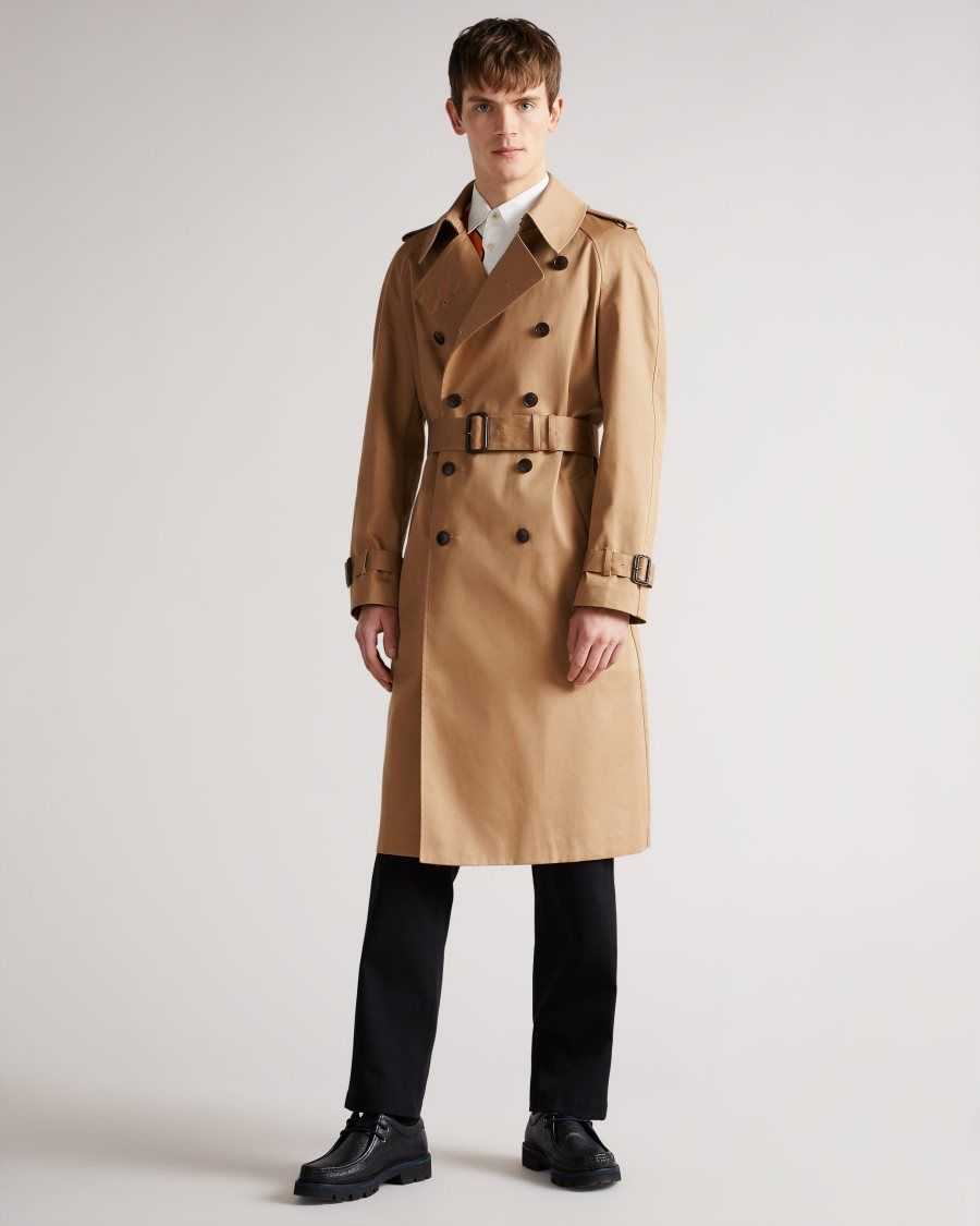 Ted Baker Ogmore Bonded Trench Coat Tan | 1036948-FI