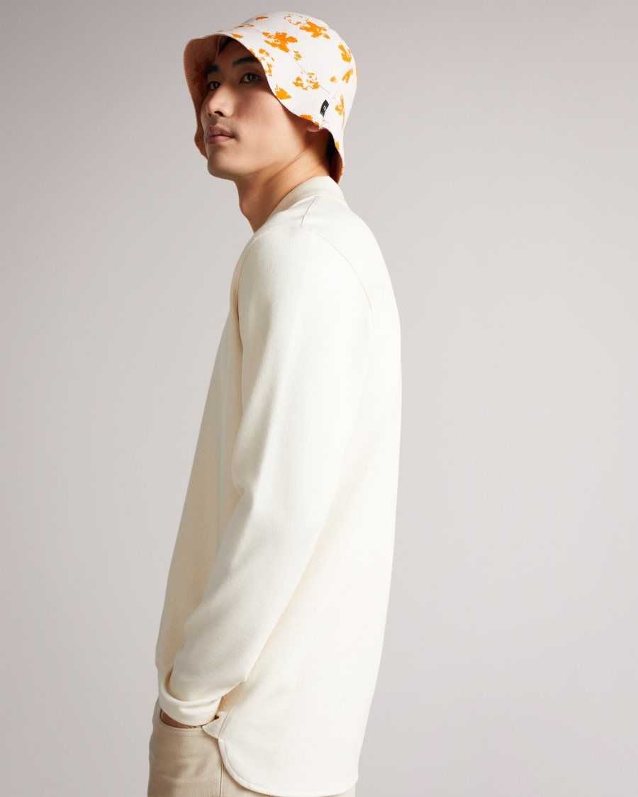 Ted Baker Ourne All-over flower Knitted Bucket Hat Natural | 2013589-BG