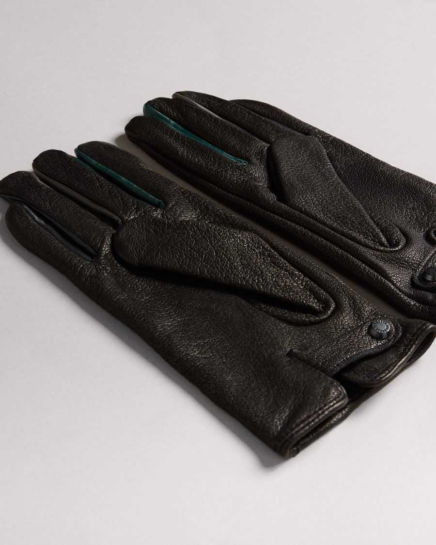 Ted Baker Parmed Leather Gloves Black | 4193865-DK