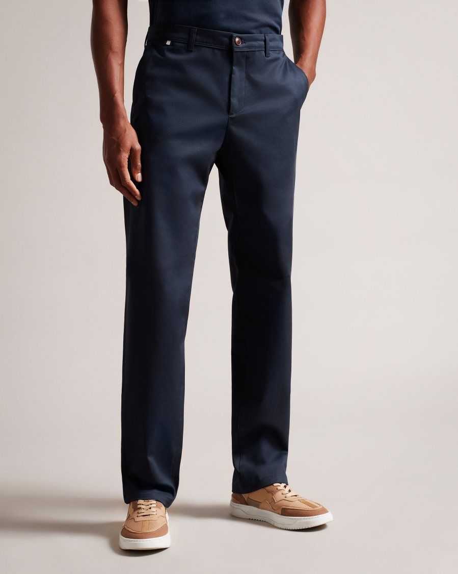 Ted Baker Pebal Leyden Fit Trousers Navy | 6273041-OU