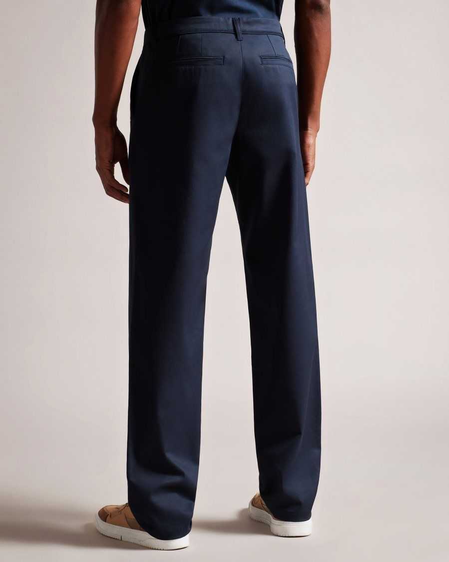 Ted Baker Pebal Leyden Fit Trousers Navy | 6273041-OU