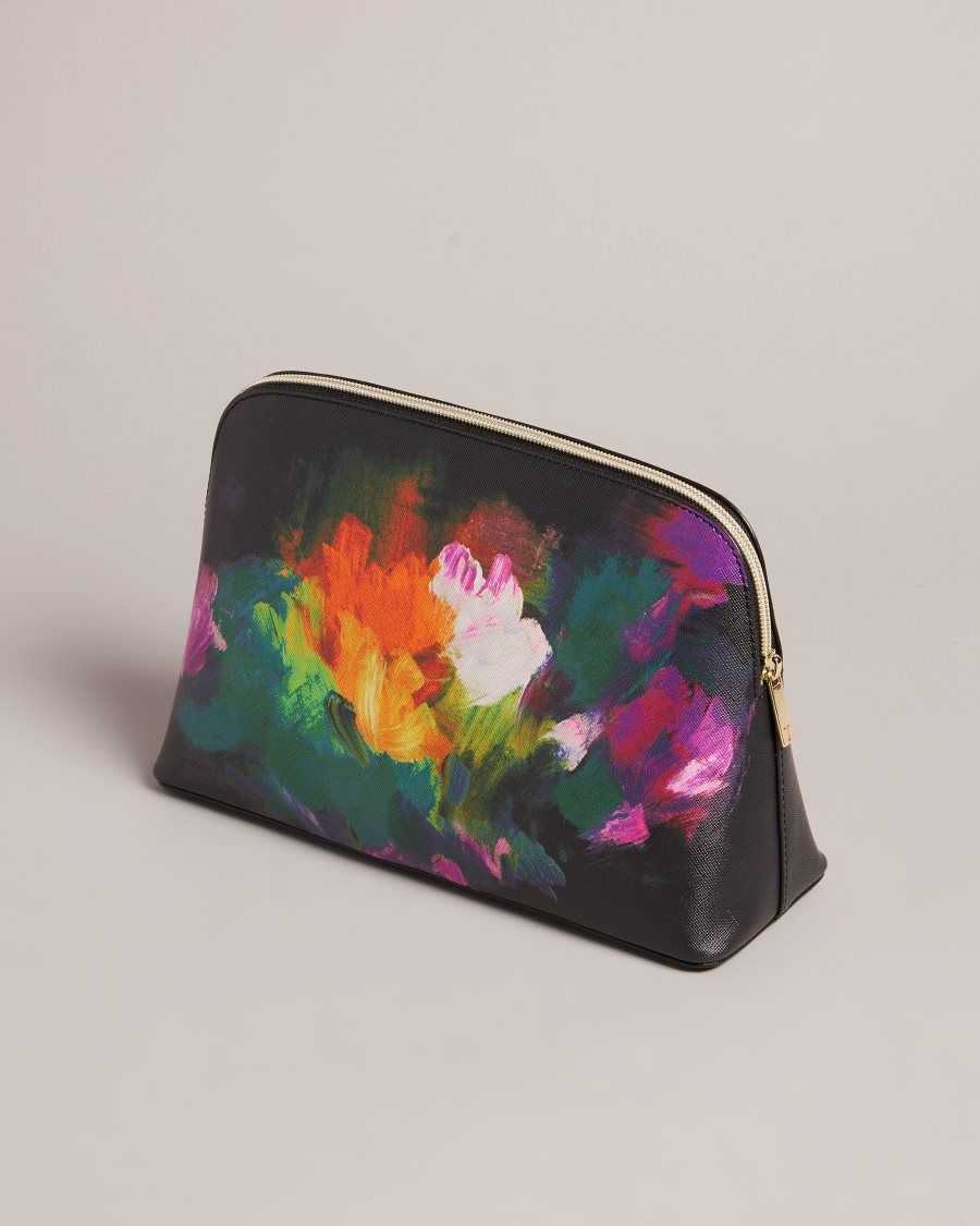 Ted Baker Peracon Art Print Washbag Black | 8956273-FQ