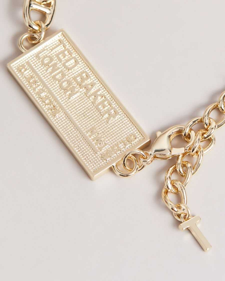 Ted Baker Persha Postcode Bracelet Gold Colour | 7861205-JK