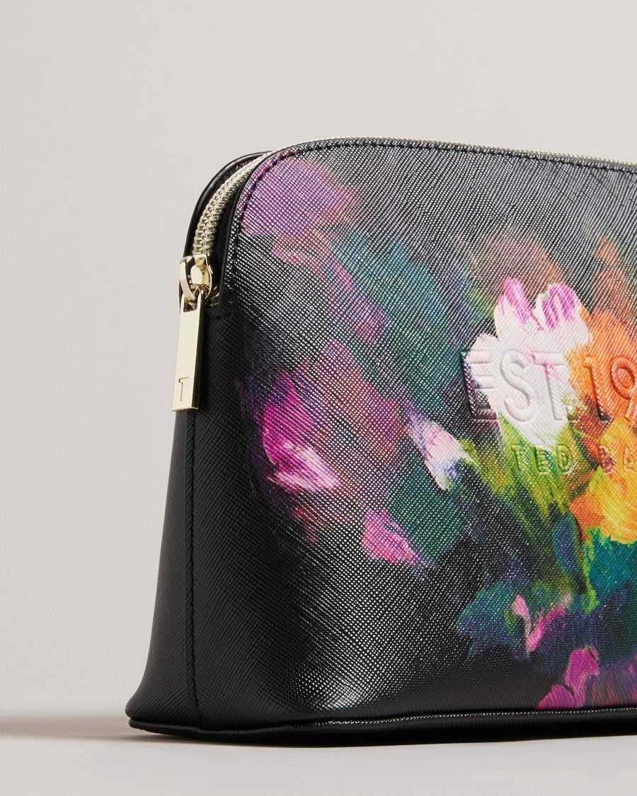 Ted Baker Perycon Art Print Makeup Bag Black | 3561847-LO