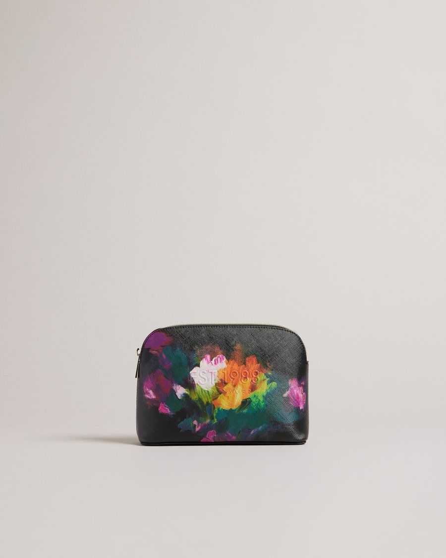 Ted Baker Perycon Art Print Makeup Bag Black | 3561847-LO