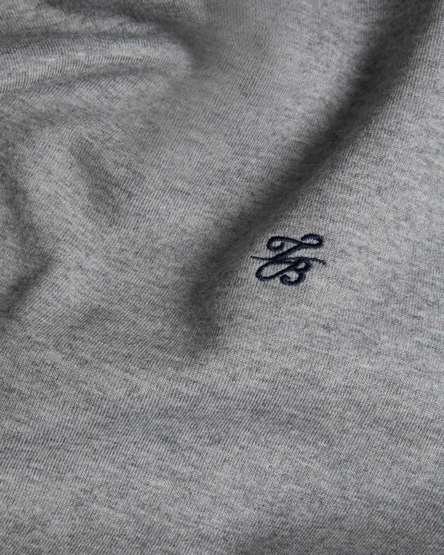 Ted Baker Pitney Regular Fit Embroidered MonogramJumper Grey-Marl | 1239048-CX