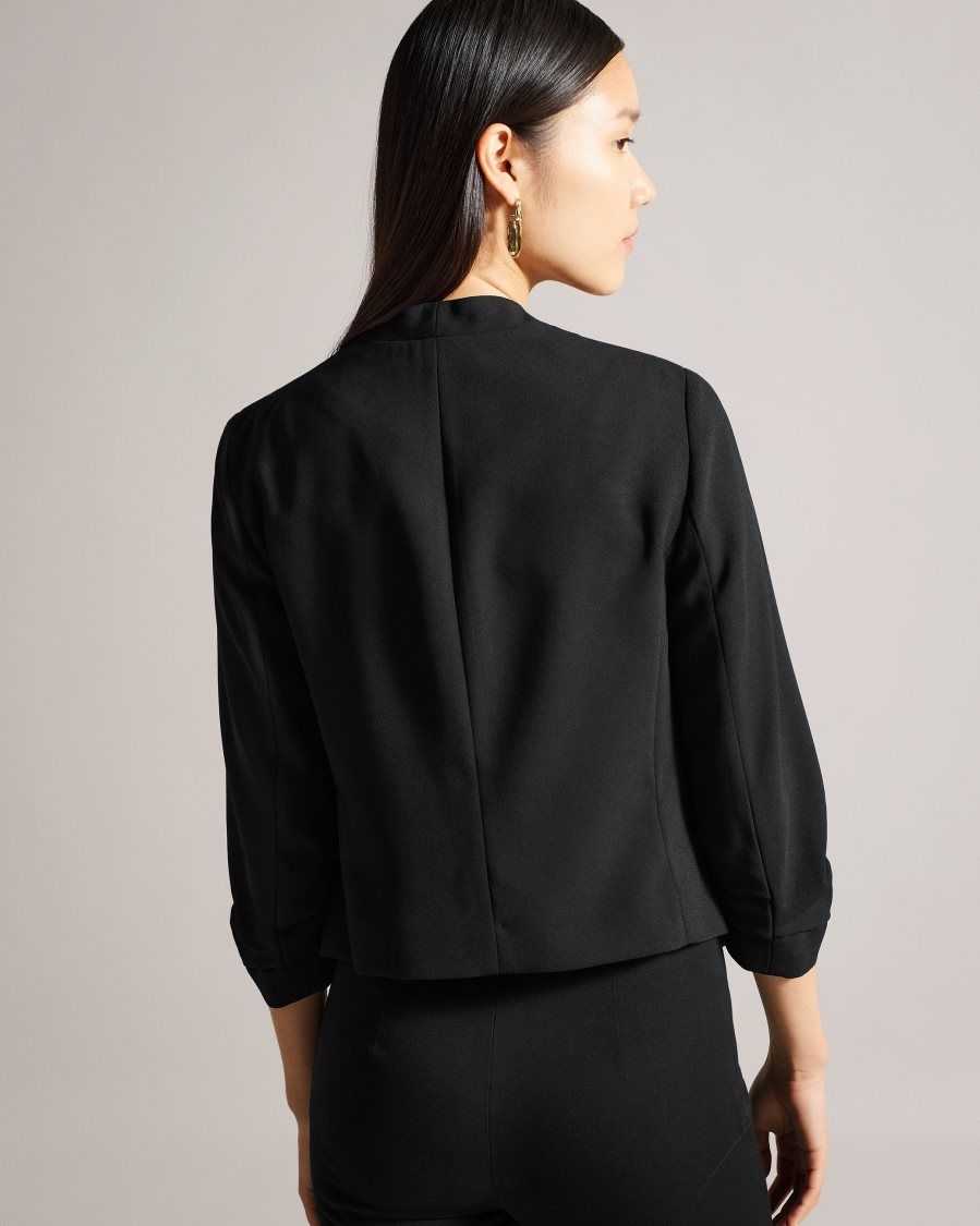 Ted Baker Popy Cropped Jacket Black | 1946283-NY