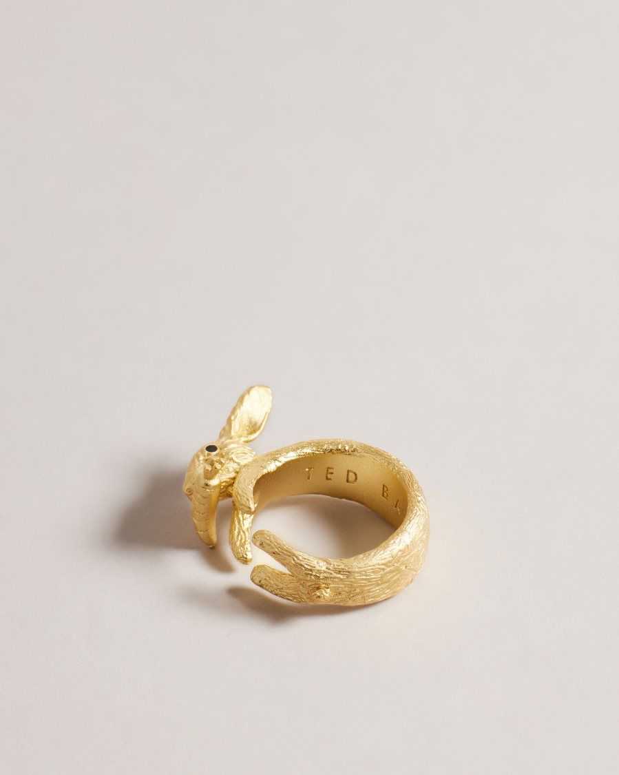 Ted Baker Rabbela Rabbit Ring Gold Colour | 3579841-TV