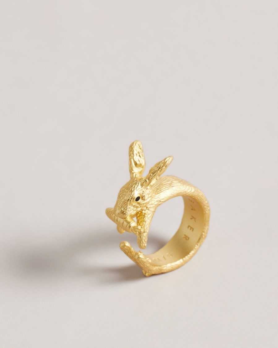 Ted Baker Rabbela Rabbit Ring Gold Colour | 3579841-TV