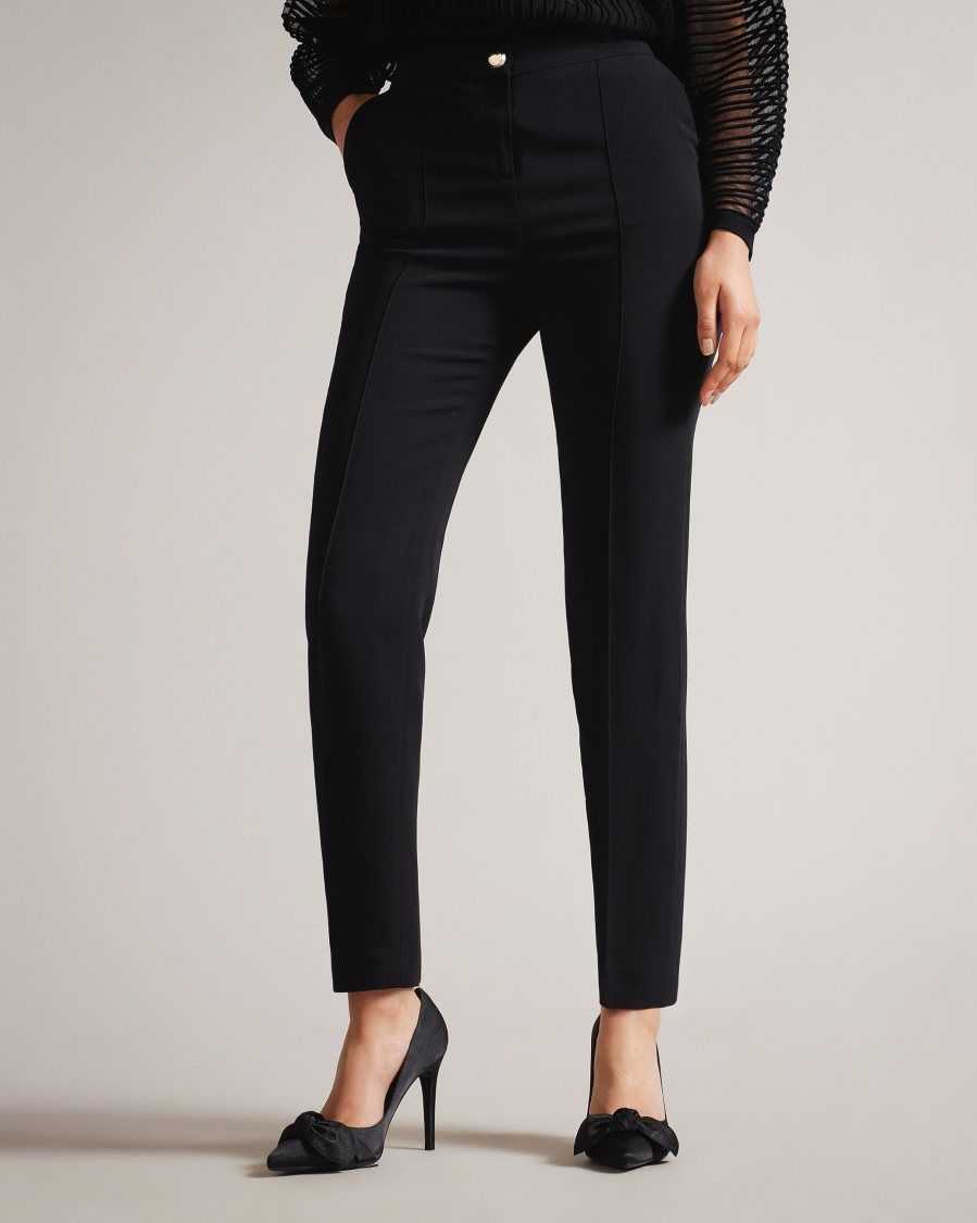 Ted Baker Raeet Straight ankle trousers Black | 5702198-TU