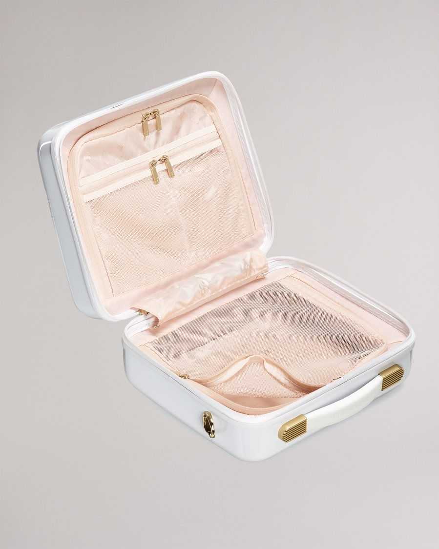 Ted Baker Raide Scattered Bouquet Vanity Case White | 4982360-CA