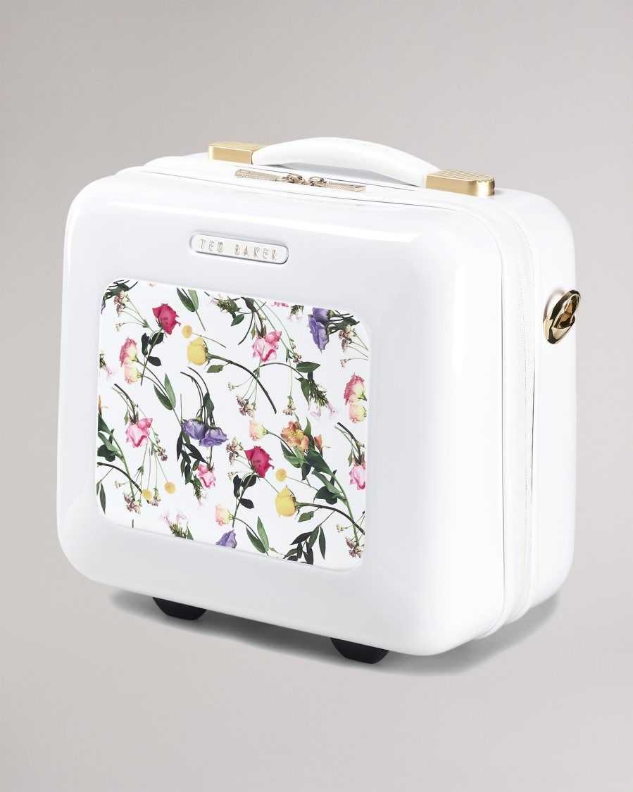 Ted Baker Raide Scattered Bouquet Vanity Case White | 4982360-CA