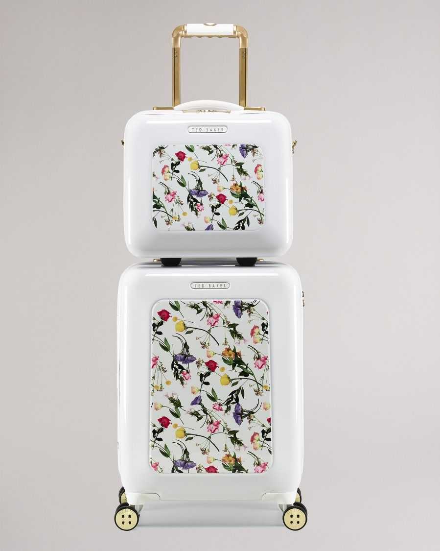 Ted Baker Raide Scattered Bouquet Vanity Case White | 4982360-CA