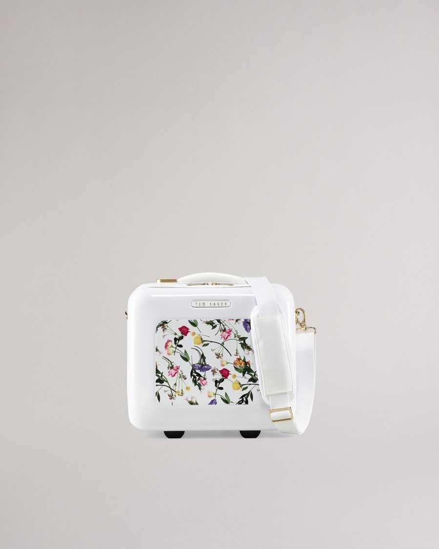 Ted Baker Raide Scattered Bouquet Vanity Case White | 4982360-CA