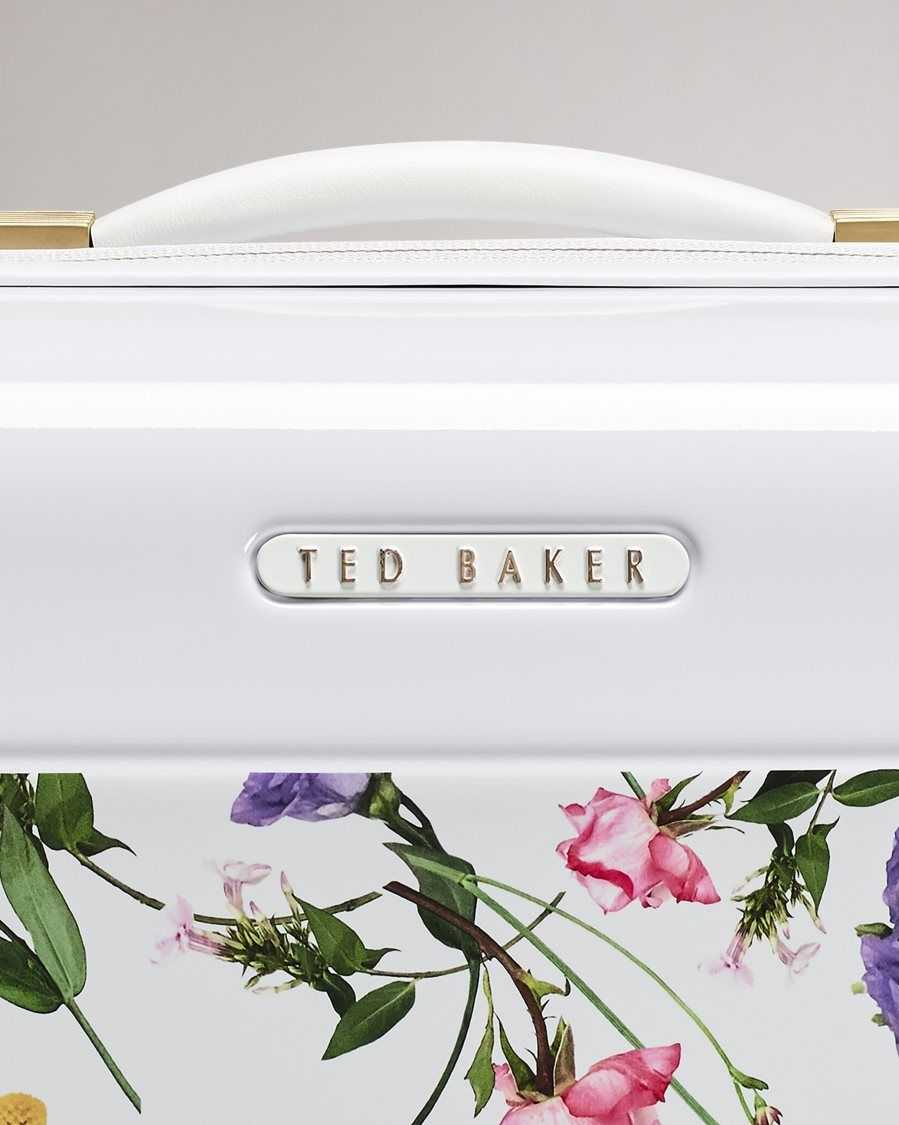 Ted Baker Raiden Scattered Bouquet Medium Trolley Case White | 2508197-NH